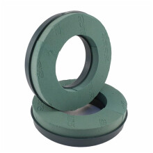 Diamante Crafts 2 x Foam Rings with Plastic Back Wreath Ring - 10" 12" 14" (10" Foam Ring x 2 - Plastic Back)