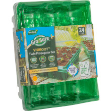 Gro-Sure 70200227 Visiroot twin Propagator Set kit, Green