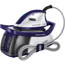 Russell Hobbs Steam Iron [2600W,100g/min continuous steam] SteamPower (4.5 bar pressure, 60sec heat up time, 1.9m cord, 3 steam se