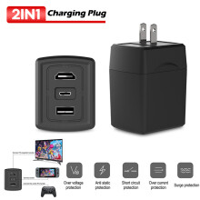 2 In 1 Multifunction Charging Dock Small PC Adapter USB Type-C HDMI Connector TV Converter For Nintendo Switch Game Console