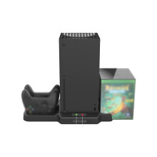 Controller Charging Station Host Cooling Stand Game Slots Holder For Xbox Series X Console