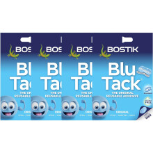 4x Bostik Blu Tack 60g – Original Reusable Adhesive for Home, Office, DIY | Alternative to Pins & Tape | Smart BluHacks Putty
