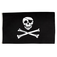AZ FLAG - Pirate Regular Flag - 2x3 Ft - Light Polyester Pirates Banner with Two Brass Eyelets - Fade Resistant - Vivid Colors - 2