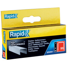Rapid High Performance Staples, No.53, Leg Length 8 mm, 11857025 - 2500 Pieces