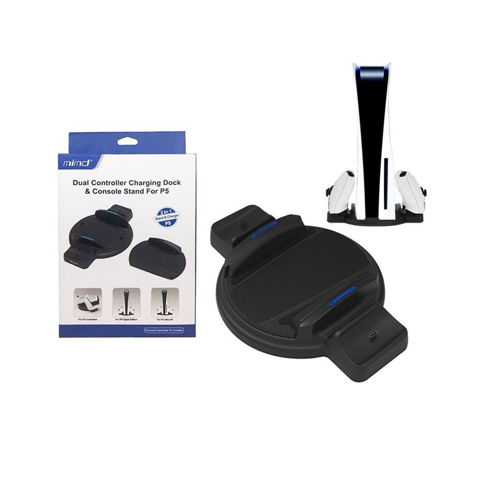 Dual Controller Charger Host Stand Handle Charging Dock Station For Ps5 De/Uhd Console 115295360750