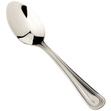 Olympia C130 Bead Stainless Steel Cutlery Tea Spoon (Pack of 12), Silver