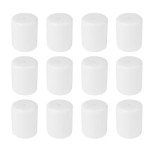 Olympia Athena Salt and Pepper Shakers (Pack of 12) - White Porcelain, Dishwasher Safe Shaker CC215