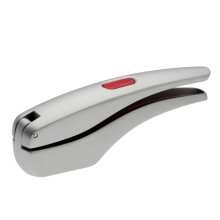 Zyliss Garlic Press Susi 3, Aluminium, Silver, No Need to Peel Garlic Crusher for Crushing Garlic/Garlic Bulbs/Ginger with Integra