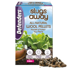 Defenders STV053 All-Natural Slugs Away Wool Pellets – 5 Litre, Slug Deterrent, Protect Gardens and Plants From Slugs and Snails,