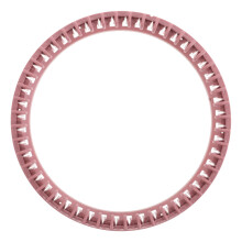 Roze plastic breinaaldenset