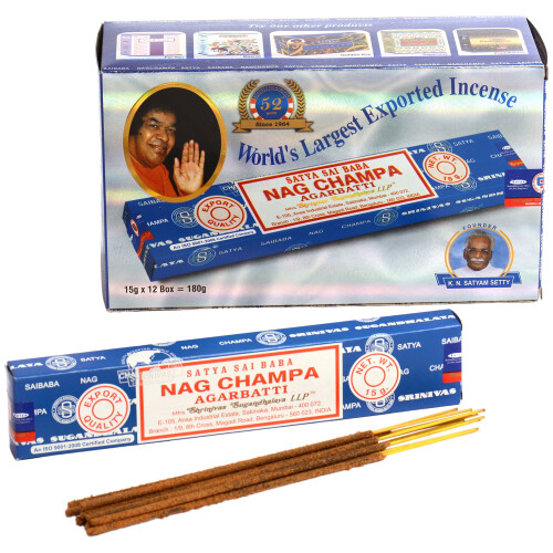 NAG CHAMPA INCENSE STICKS [12 PACKS]