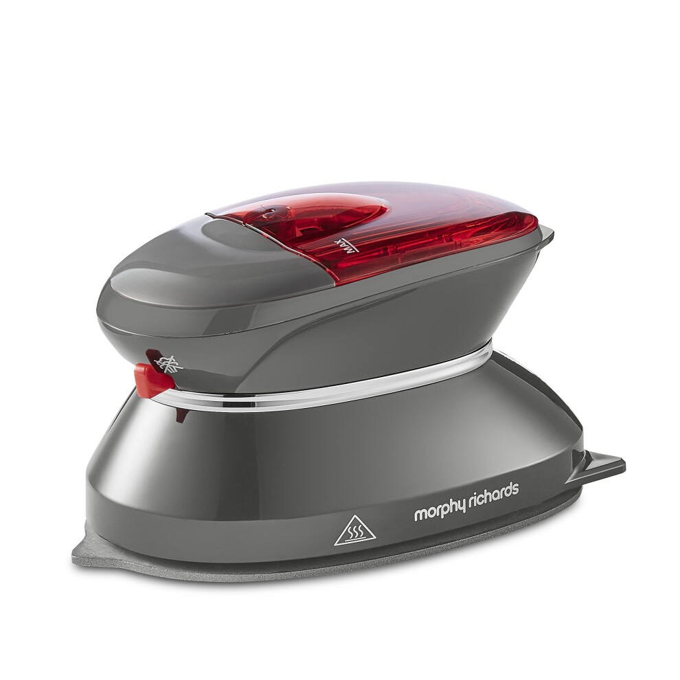 Morphy Richards Compact Travel Iron, Non Stick Soleplate, 5 To 10G Steam Rate, Fast Heat Up, 40Ml Water Tank, Dual Voltage 115V To 230V, 400W, Grey,