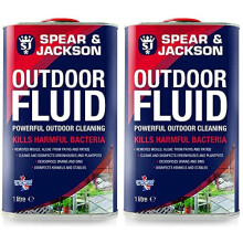 Spear & Jackson Outdoor Fluid 2 x 1L Outdoor Cleaner and Disinfectant