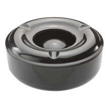 Beaumont Ashtray for Outside Patio Black 146mm - Portable, Windproof, Melamine, Easy to Clean CZ572