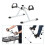 Portable Mini Exercise Pedal Bike, Foldable Arm and Leg Exerciser, 2