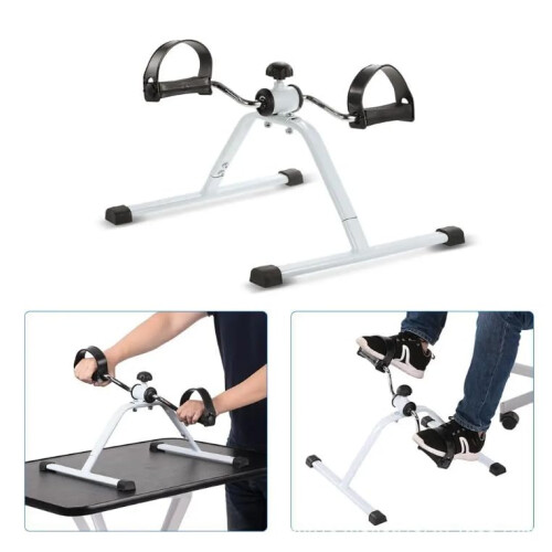 Portable Mini Exercise Pedal Bike, Foldable Arm and Leg Exerciser, 1