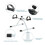 Portable Mini Exercise Pedal Bike, Foldable Arm and Leg Exerciser, 3