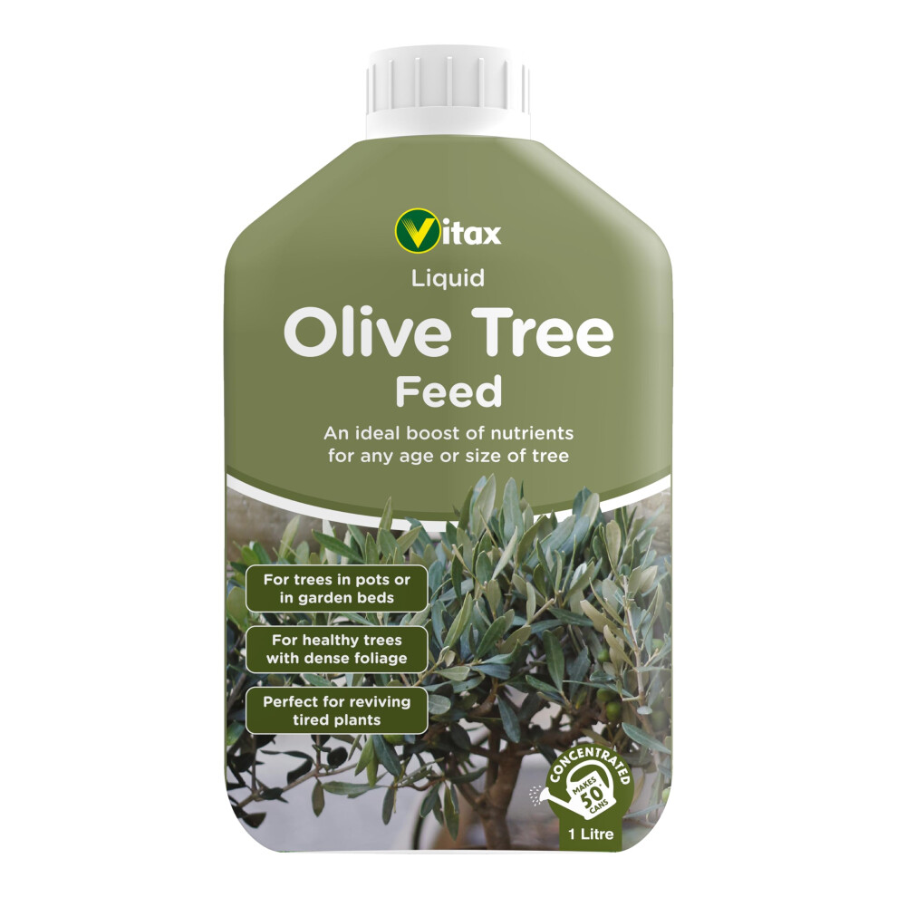 Vitax Olive Tree Liquid Feed, Suitable For Trees In Borders, Pots & Containers, Promotes Healthy Growth: 1 Litre (Makes 250 Litres