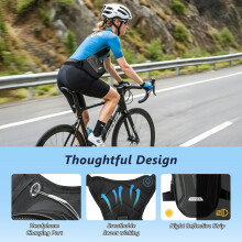 flintronic Leg Bag, Motorcycle Leg Bag, EVA Hardshell Durable Hiking Waist Pack, with Headphone Jack, Waterproof Multi-Function Sports Hip Bag for Me