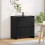 VidaXL vidaXL Sideboard Black Oak 70 x 41 x 75 cm Engineered Wood 4