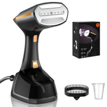 PKBD Clothes Steamer Handheld,Travel Steamer for Clothes Removes Wrinkle and Odours with Detachable 300ml Water Tank and LED Scree