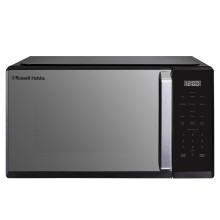 Russell Hobbs Digital Microwave in Black, 900W Power, 10 Power Levels, 6 Auto-Cook Menus, Defrost and Reheat Settings, 99-Minute T