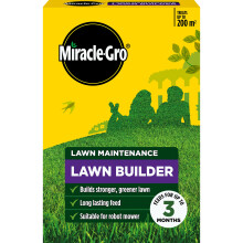 Miracle-Gro Lawn Builder - Builds a Strong and Green Lawn, feeds for 3 months, 200m2, 4kg Carton