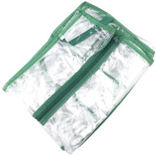 Spare PVC Cover for 4 Tier Greenhouse – Transparent Replacement Sheeting with Zippered Door – Weatherproof Mini Greenhouse Plastic