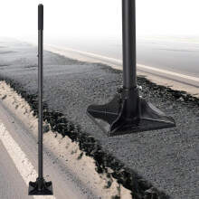 Ground Tamper Tool for Soil & Concrete, Heavy Duty Steel 20cm x 20cm Head – Landscaping Tamper Tool for Driveway Repair & Pathway