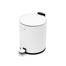 Addis 5L Bathroom Bin – Soft Close Pedal Bin, Stylish & Compact Metal Waste Bin for Bathroom & Kitchen – Durable & Hygienic with R