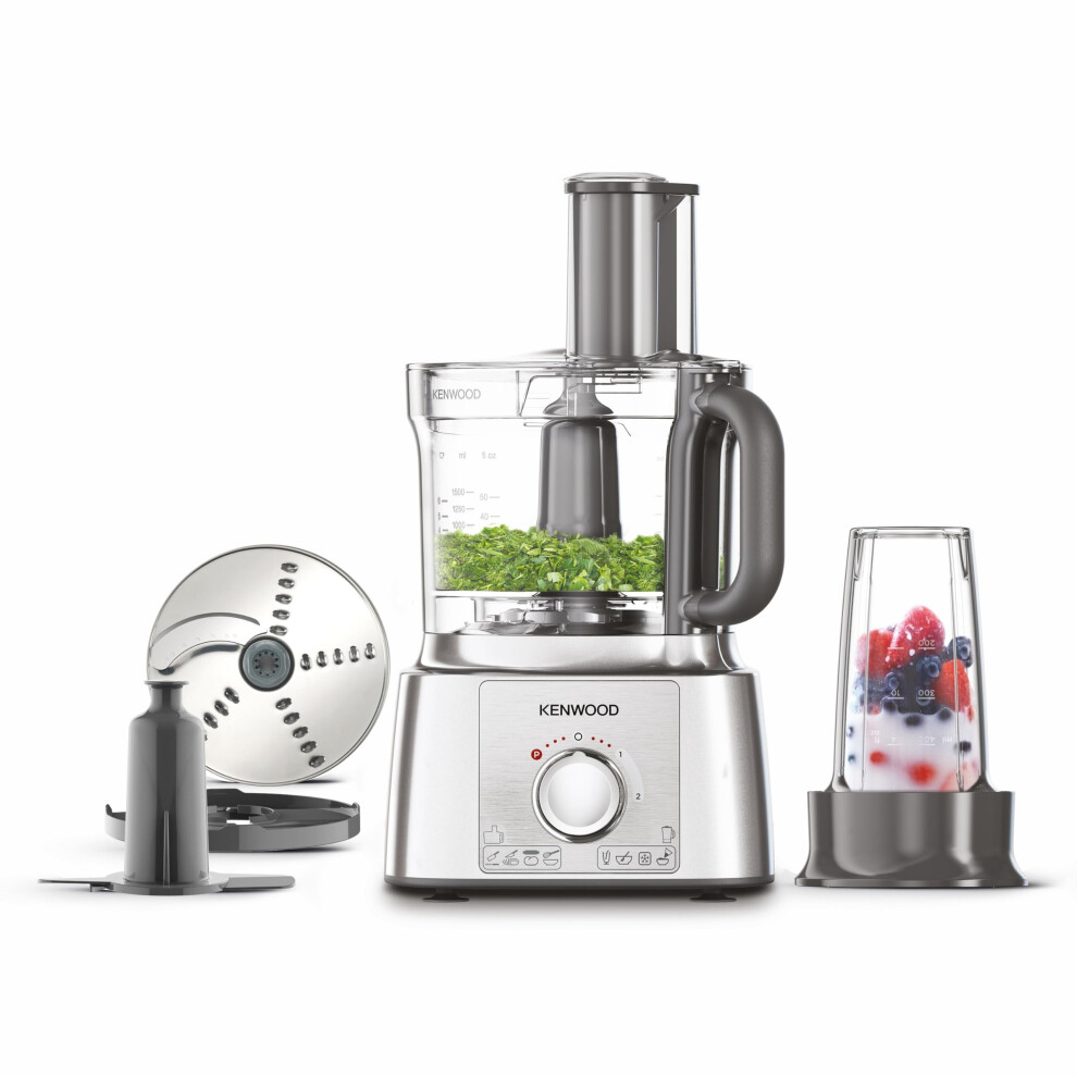 Kenwood Fdp65.180si 2 In 1 Food Processor Multipro Express - Silver