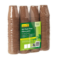 Grow it 08325 Round Fibre Pots, Multi-Colour, 6 cm