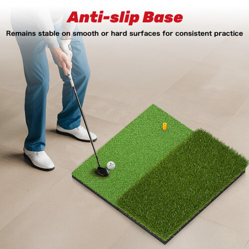 SAPLIZE Extra Large & Non-Slip Golf Hitting Mat, Optimized for Hard 1