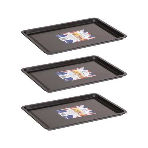 Wham Wham Non-Stick Baking Tray (Set of 3 (32x23x1.5 cm)),F35