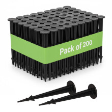 GARDENIX Pack of 200 TerraPEG Mini Securing Pegs Landscape Fabric Peg for Weed Fabric Ground Sheet Cover