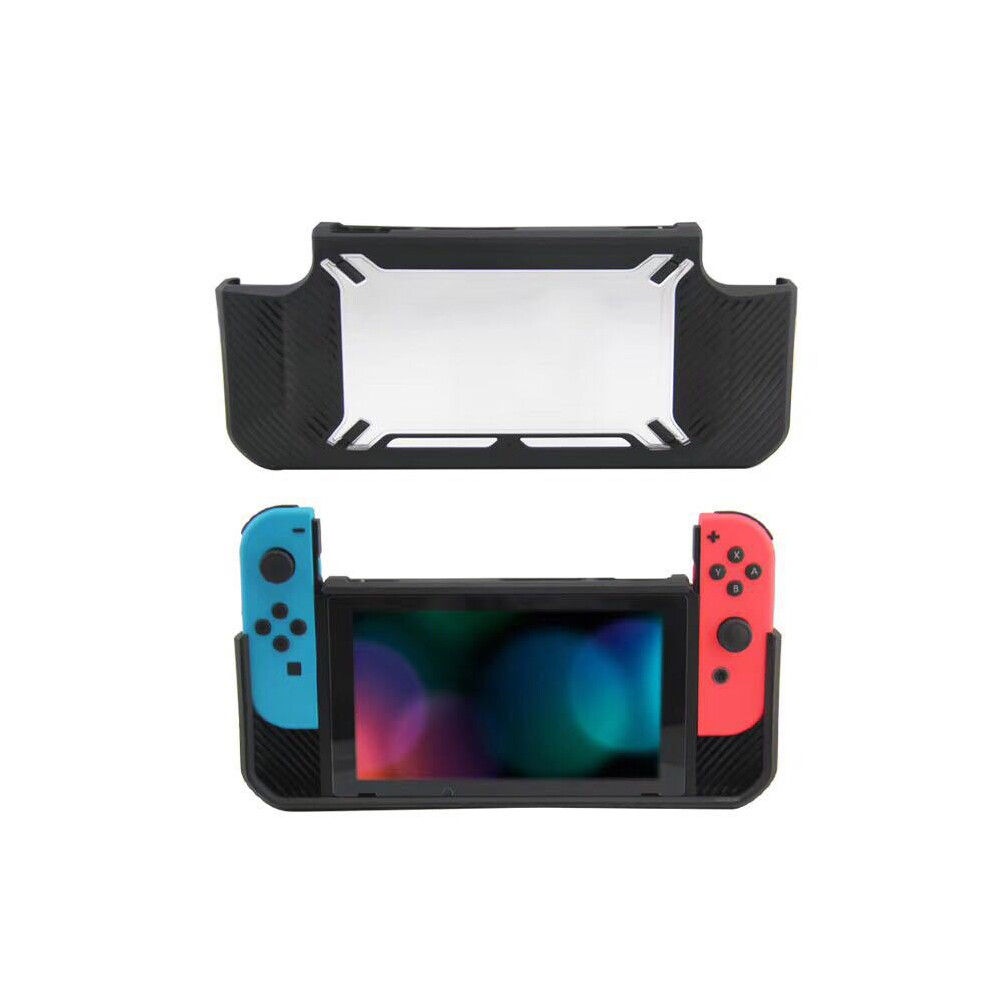 ( With Card Slot) Suitable For Nintendo Switch Game Console Silicone Protective Hard Shell Ns Protective Cover Host Protective Cover Handle Cover Black 110691711526