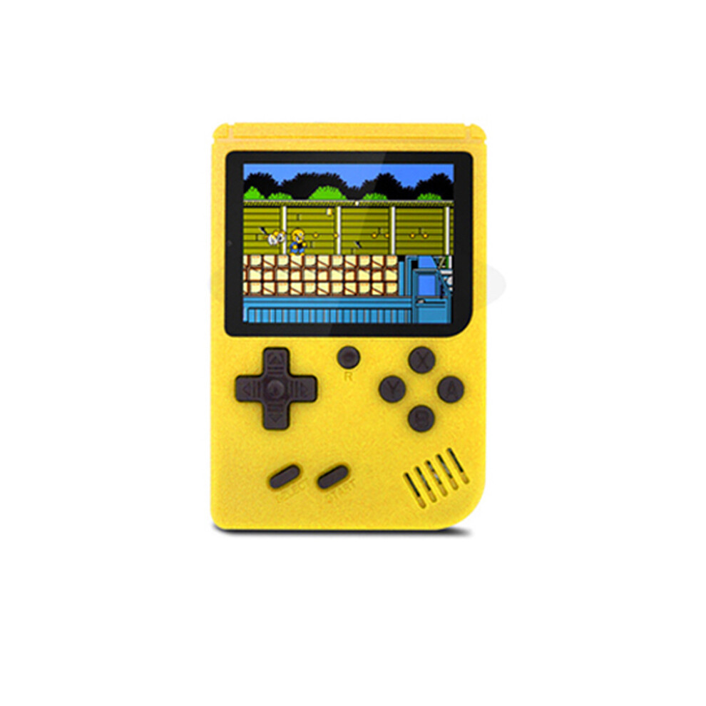(, Without Gamepad) Christmas Gift Portable Mini Retro Game Console Handheld Player 3.0 Inch Built-In 500 Games Yellow 110691711052
