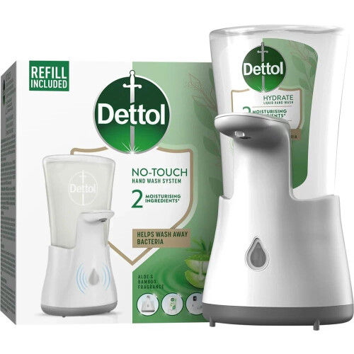 Dettol Dettol Hand Soap Automatic Soap Dispenser No Touch With Refill Moisturizing Aloe Vera