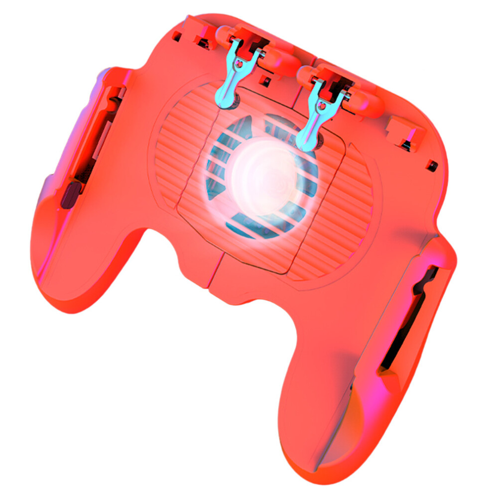 (Red) Pubg Mobile Phone Game Controller Joystick Cooling Fan Gamepad For Android Ios Red 110691711953