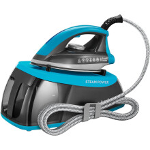 Russell Hobbs Steam Generator Iron, 1.3L Removable Water Tank, Stainless Steel Non Stick Soleplate, 110g Shot of Steam, 90g Steam