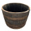 Cheeky Chicks Large Recycled Solid Oak Whisky Cask Rustic Planter for Garden 1