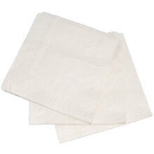 1000 x Food Grade, Greaseproof Paper White Bag. 8.5" x 8.5"