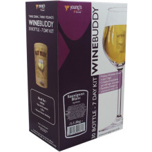 Wine Buddy Sauvignon Blanc 30 Bottle 7 Day Home Brew White Wine Making Kit