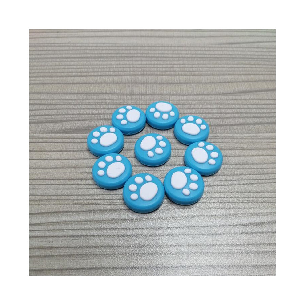 (Blue) 4Pcs Thumb Grips Gamepad Cap Rocker Covers For Ns/Switch Lite Joycon Joystick Blue 110691713292