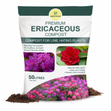 Green Haven Growmoor Premium Ericaceous Compost 50L for Acid Loving Plants - Acidic Plant Compost, Ericaceous Soil for Plants Rhod