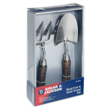 Spear & Jackson HANDTOOLSET1 Stainless Hand Trowel & Weed Fork Set