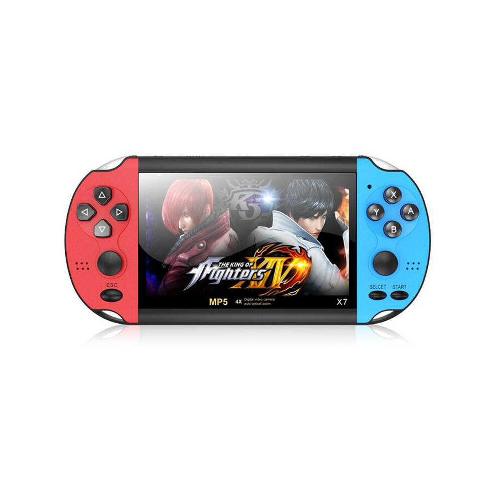 (+Red) 8Gb 4.3" Retro Handheld Video Game Console Portable Built 10000+ Games Blue/Red 110691713445