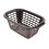 Addis ADDIS 505606 RECTANGULAR LAUNDRY BASKET BLACK 1