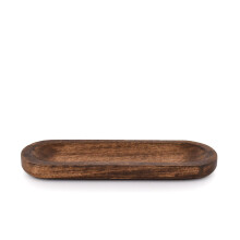 Kaizen Casa Wood Incense Burner Handmade Modern Home Decor (27.94 x 10.16 x 2.54 cm)