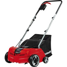 Einhell Electric Lawn Scarifier And Aerator 1200W, 28L Catch Bag, 10m Cord, 3 Working Depths, Changeable Scarifier And Aerator Rol